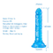 26mm * 146mm Silicone mềm Realistic Jelly Dildo Đồ chơi tình dục cho nữ